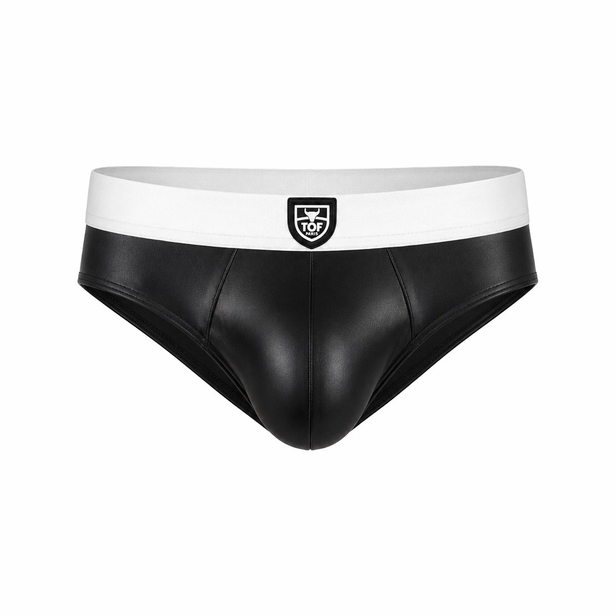 TOF Paris Fetish Brief Black/White - MAAT S - Erotisch Heren Ondergoed - Slip voor Man - Sexy mannen Slip