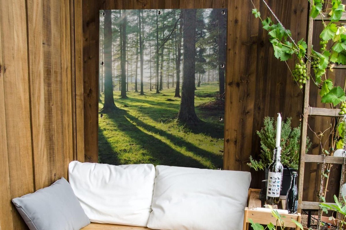 Tuinposter - Tuindoek - Tuin Decoratie - UV Bestendig - 90x120 cm - Veelkleurig