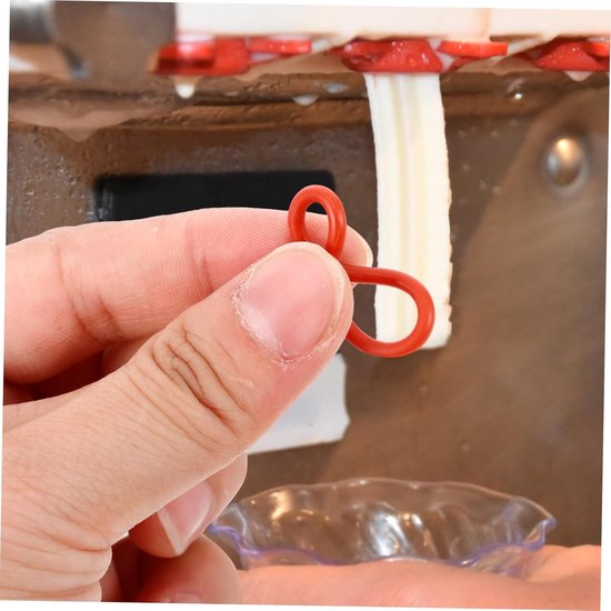 Ice Maker Accessories Ice Maker Sealing Rings For Ice Cream Machines Supplies Portable Ice Machine Parts Part Of An Ice Maker Silica Gel Red — afbeelding 5