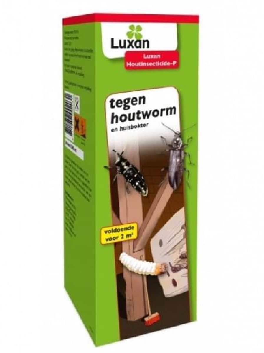 Luxan houtinsecticide tegen houtworm en boktor (1000 ml) - Effecttief Bestrijdingsmiddel - Met gratis cheatsheet