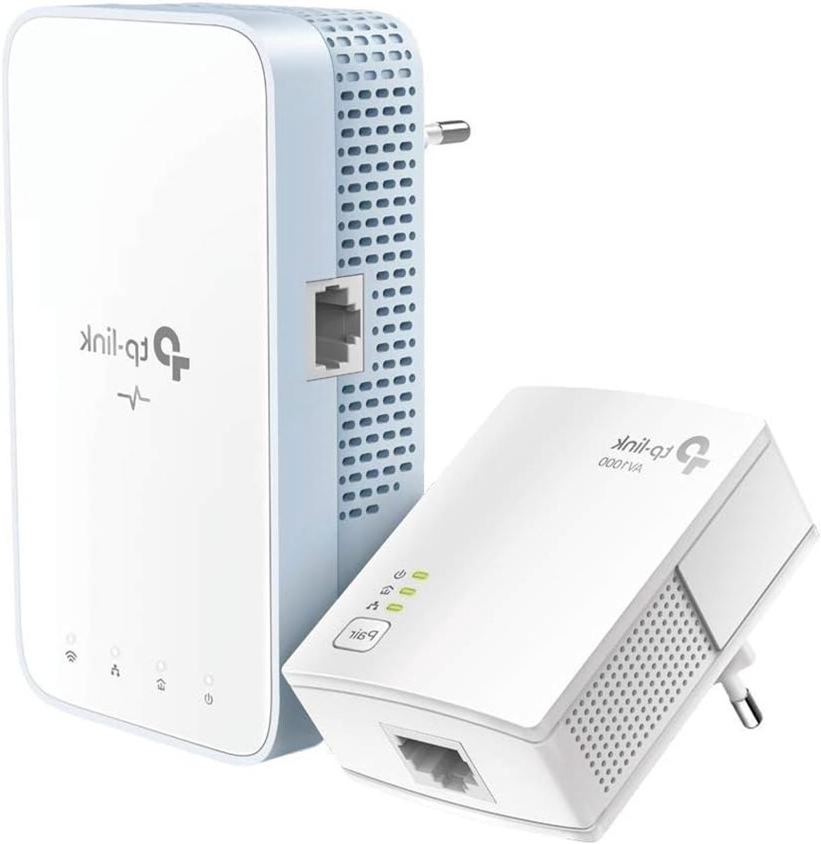 Powerline Adapter Set - Wifi Versterker - Stabiliteit Verhoging - Gigabit Ethernet Poort - AV1000 - Wit