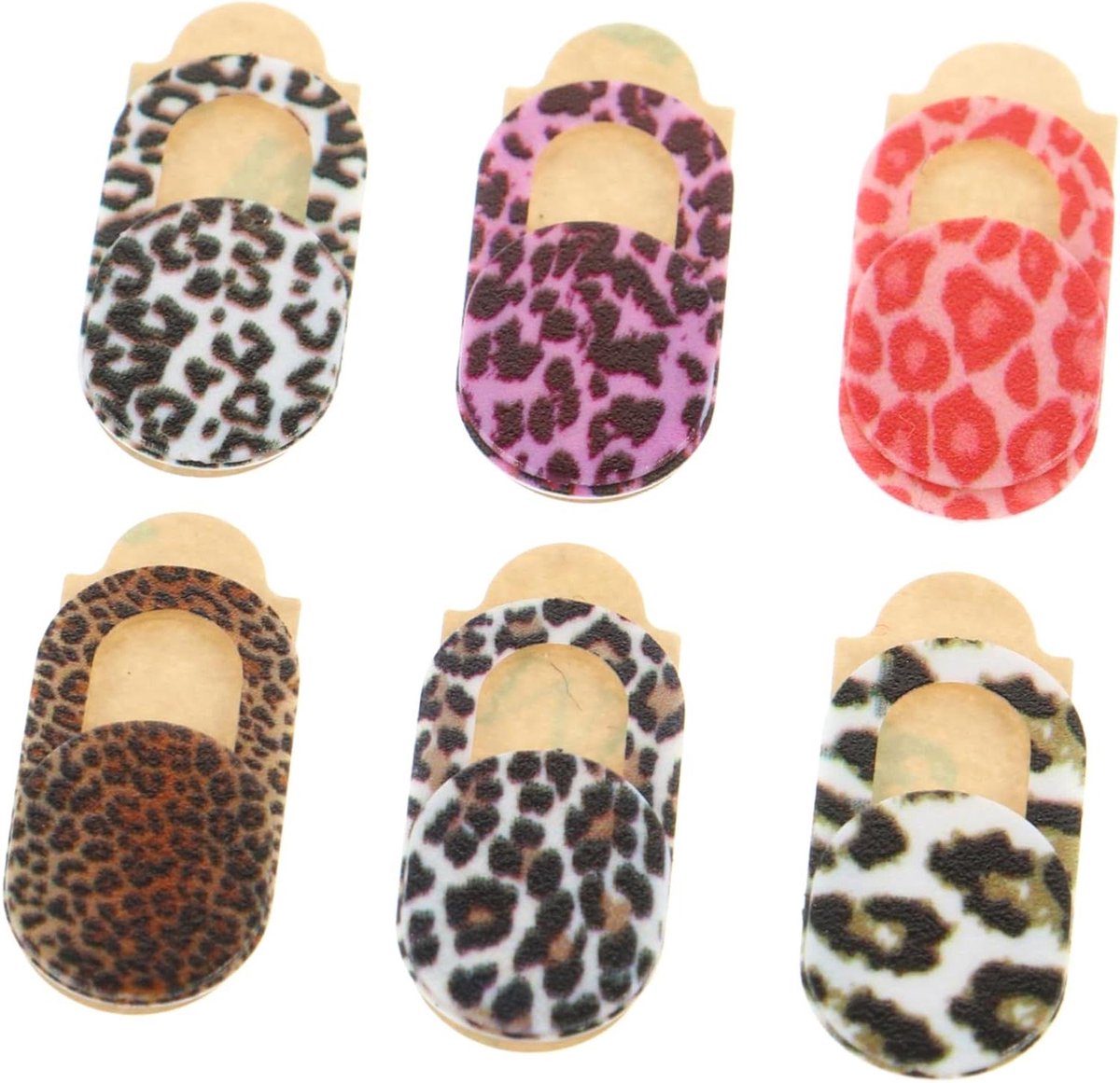 Webcam Covers - Privacy Stickers - Digitale Privacy - Dun en Creatief - 6 Stuks - Léopard