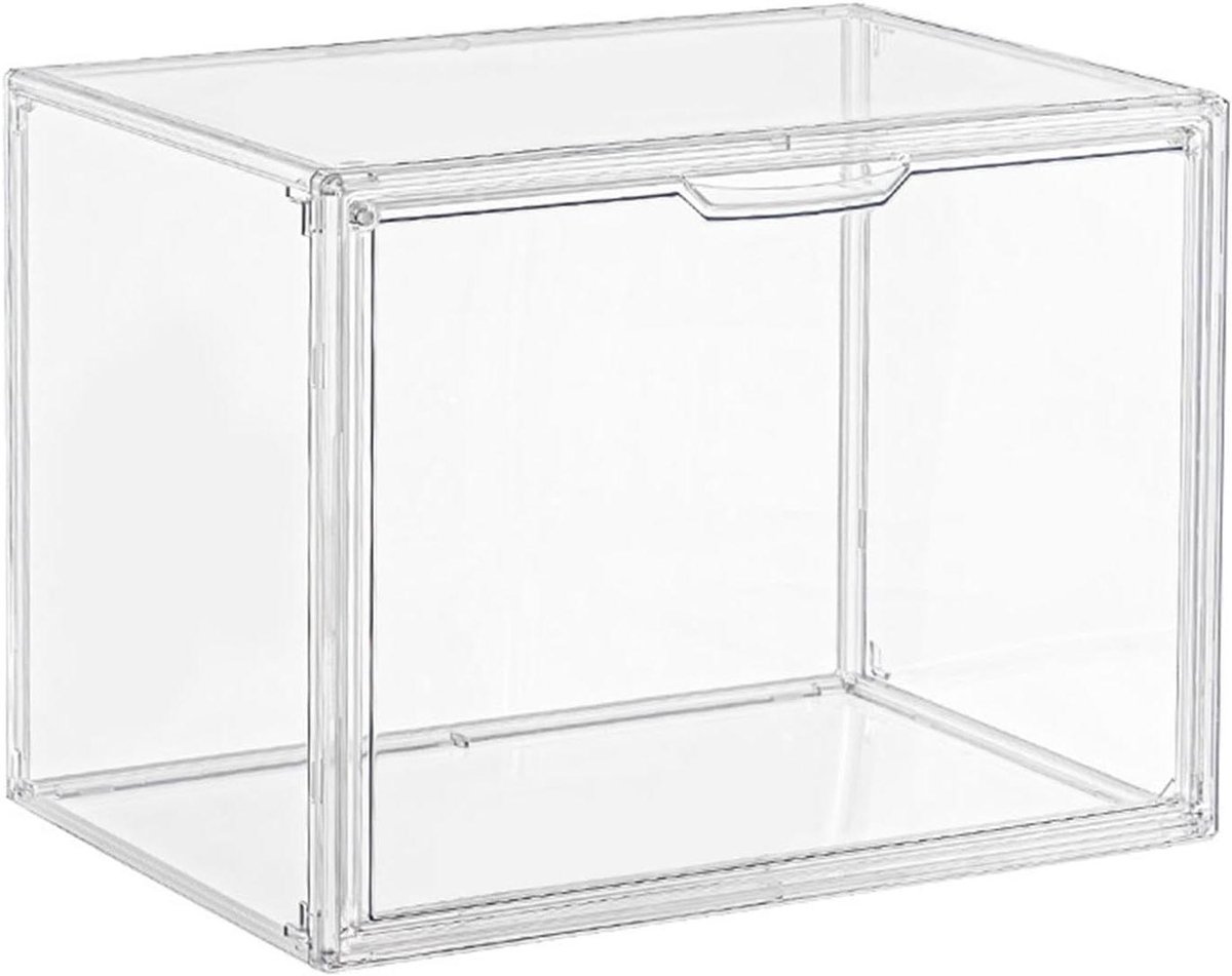 Portemonnee opbergdoos - Transparante organizer - Collecties presenteren - Magnetische deur - Groot formaat - Transparant