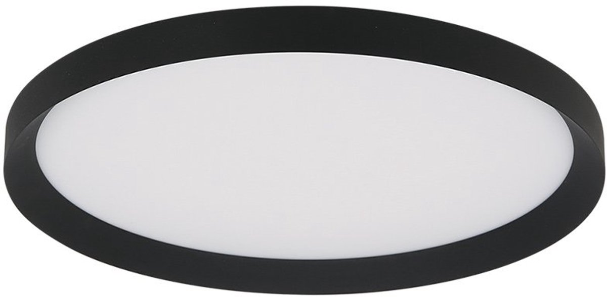Plafondlamp Flady 4367ZW zwart Ø30 cm 2000 Lumen kunststof metaal Steinhauer modern binnen