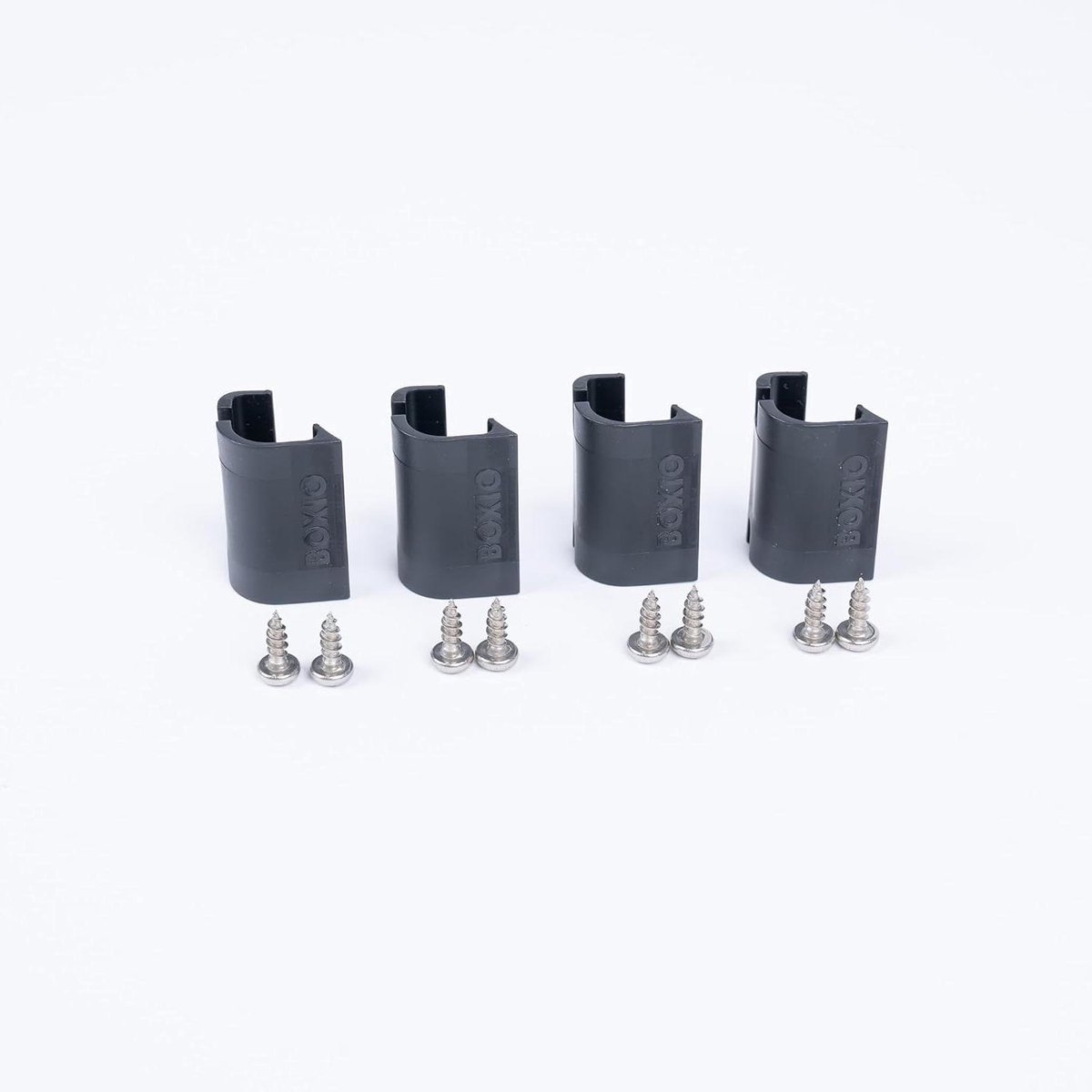 Bodemhouder Clips - Box Bevestiging - Veilig Reizen - Geen Wegglijden - 4 stuks - Zwart