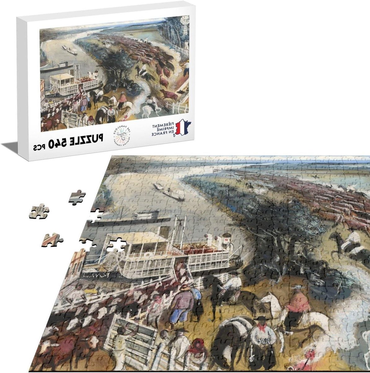 Puzzel 540 stukjes - Legpuzzel Karton - Ontspannen Vrije Tijd - Gedrukt in Frankrijk - 52 x 375 cm - Schilderij
