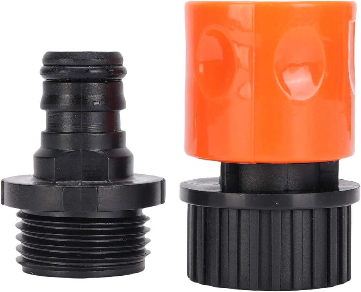 Buitenboordmotorspoelkit - Waterscooter Motorreiniger - Onderhoud Waterscooter Motor - Snelle Verbindingsslangadapter - 10.5 x 6.4 x 3.1 cm - Zwart