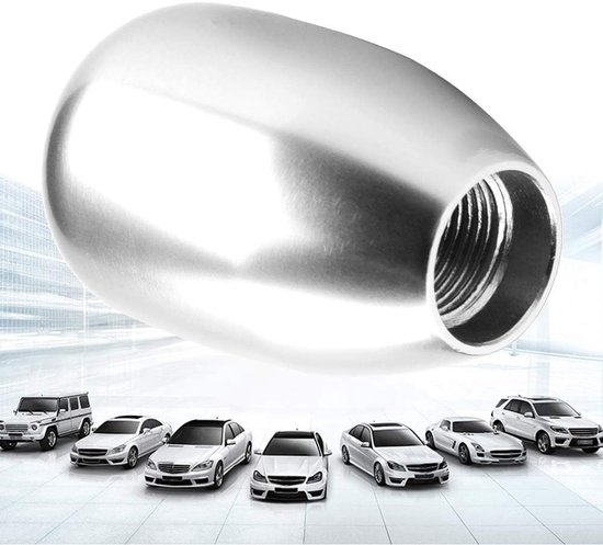 Versnellingspookknop - Schakelknop Pook - Auto Aanpassen - Universele Montage - 3 Adapters - Zilver van Merkloos — afbeelding 5