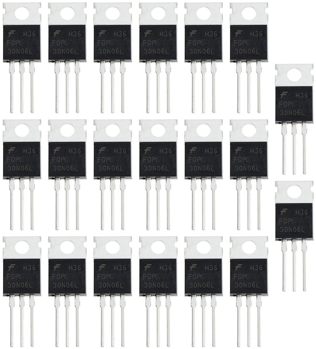 Dailygoody - N-Kanaal Transistor - 20 stuks - TO-220 - 30A 60V - Bescherming - Voor Thuisindustrie - DIY Projecten