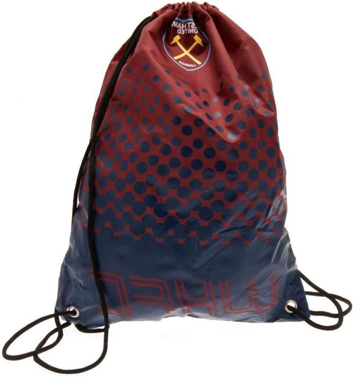 Gym Tas - Sporttas Rugzak - Sportspullen Vervoeren - Officieel Licentie Product - 44 x 33 cm - Rood