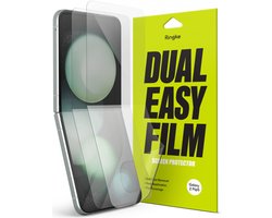Ringke Dual Easy Film Screen Protector Geschikt voor Samsung Galaxy Z Flip 5 - Case Friendly Folie - Volledig Dekkend - 2-Pack