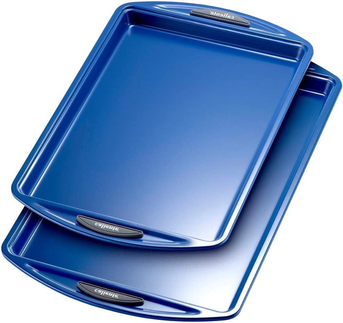 Bakvormen Set - Taartvormen Set - Bakken Thuis - Koolstofstaal Materiaal - Set Van 2 - Blauw
