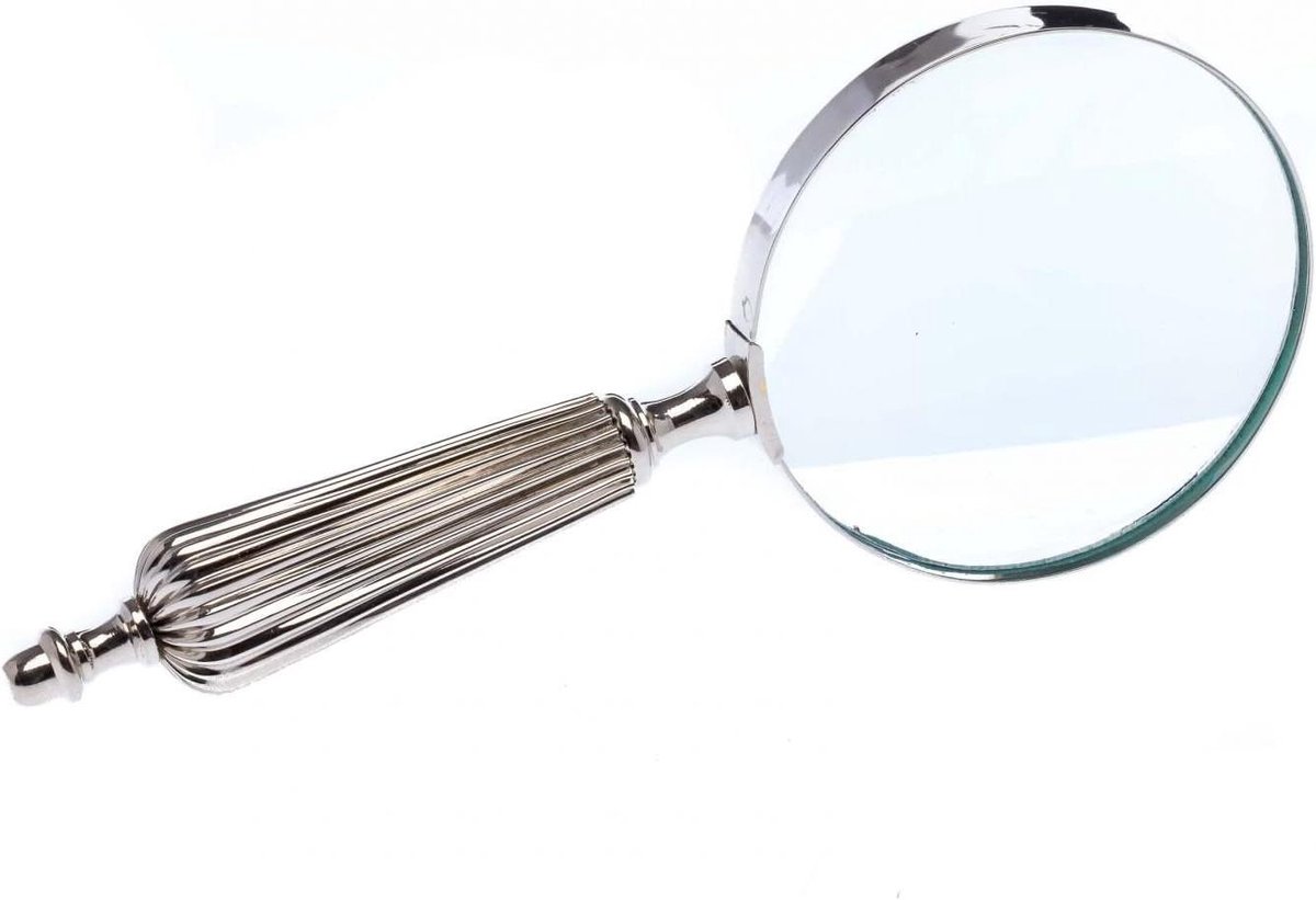 Leesloep Antieke Stijl - Vergrootglas Decoratief - Gedetailleerd Lezen - Handgemaakt Uiterlijk - 24cm Hoog - Metaal