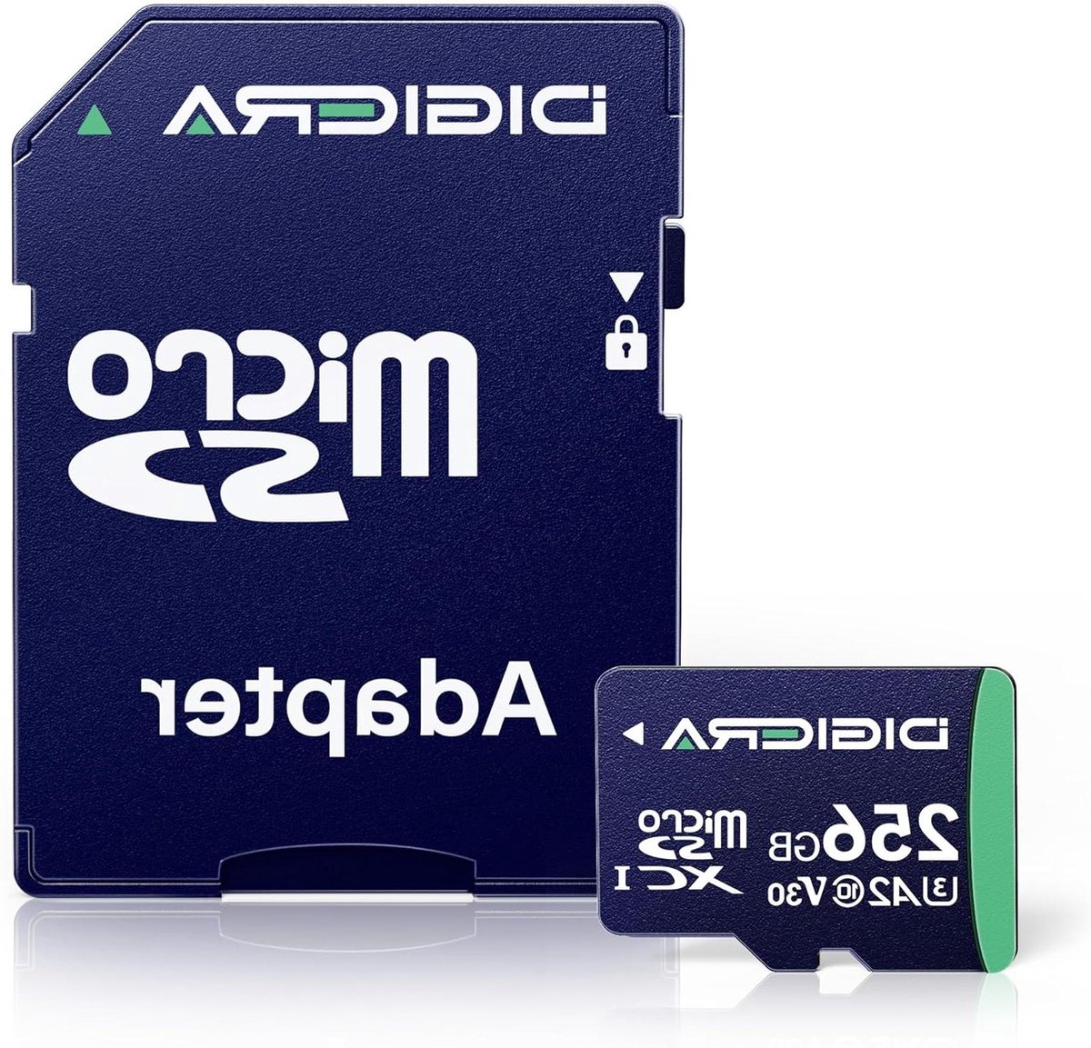 MicroSDXC Geheugenkaart - SD kaart TF kaart - Opslag Uitbreiden - A2 App Prestaties - 256 GB - Blauw