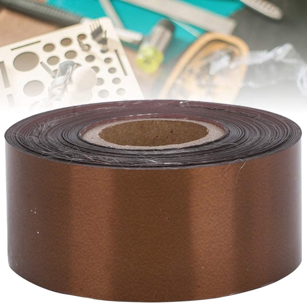 Decoratieve Foil Leerdoek Verpakking Box Accessoires - 3 cm Breed, 120 Meter Rol voor Scrapbooking en Personalisatie
