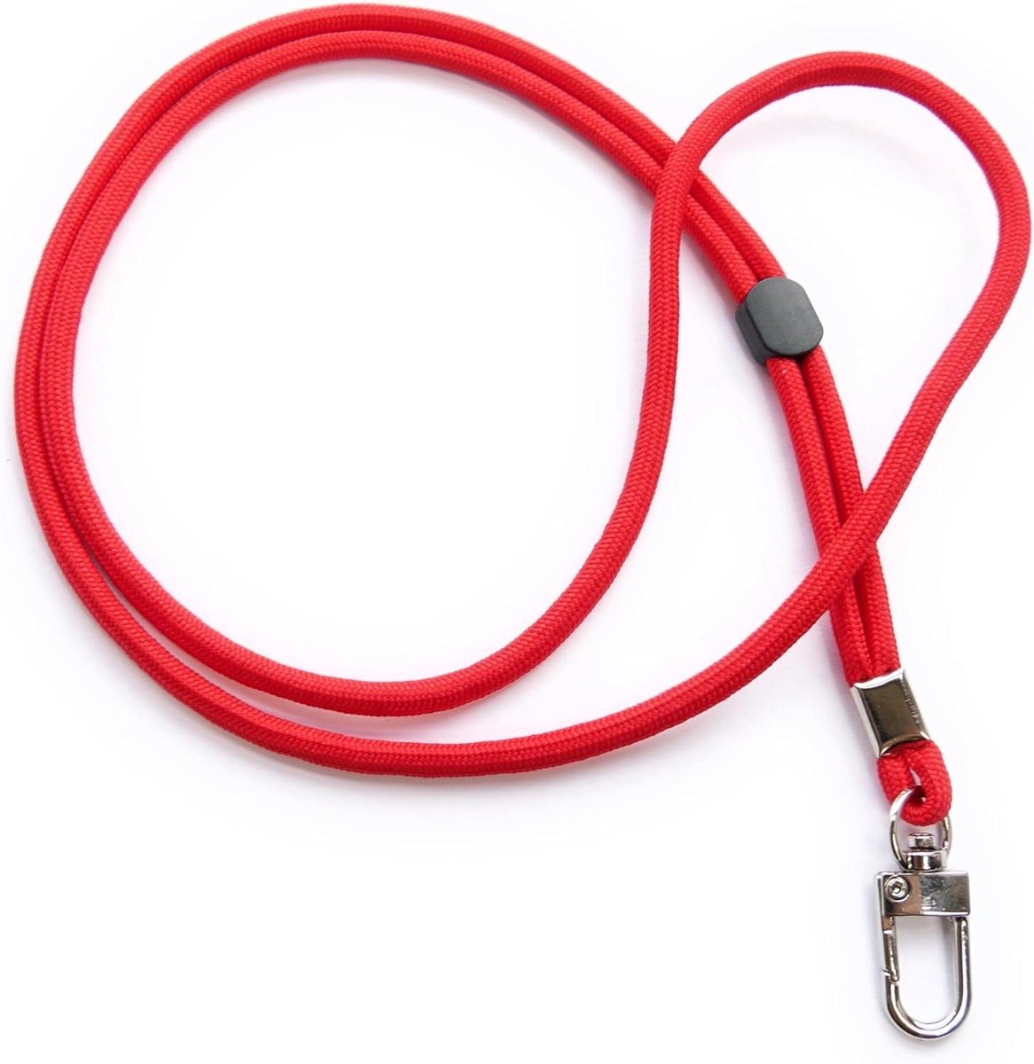 Verstelbare Draagband - Omhangband Lanyard - Voorwerpen Dragen - Met Karabijnhaak - ca. 86 cm Omtrek - Rood