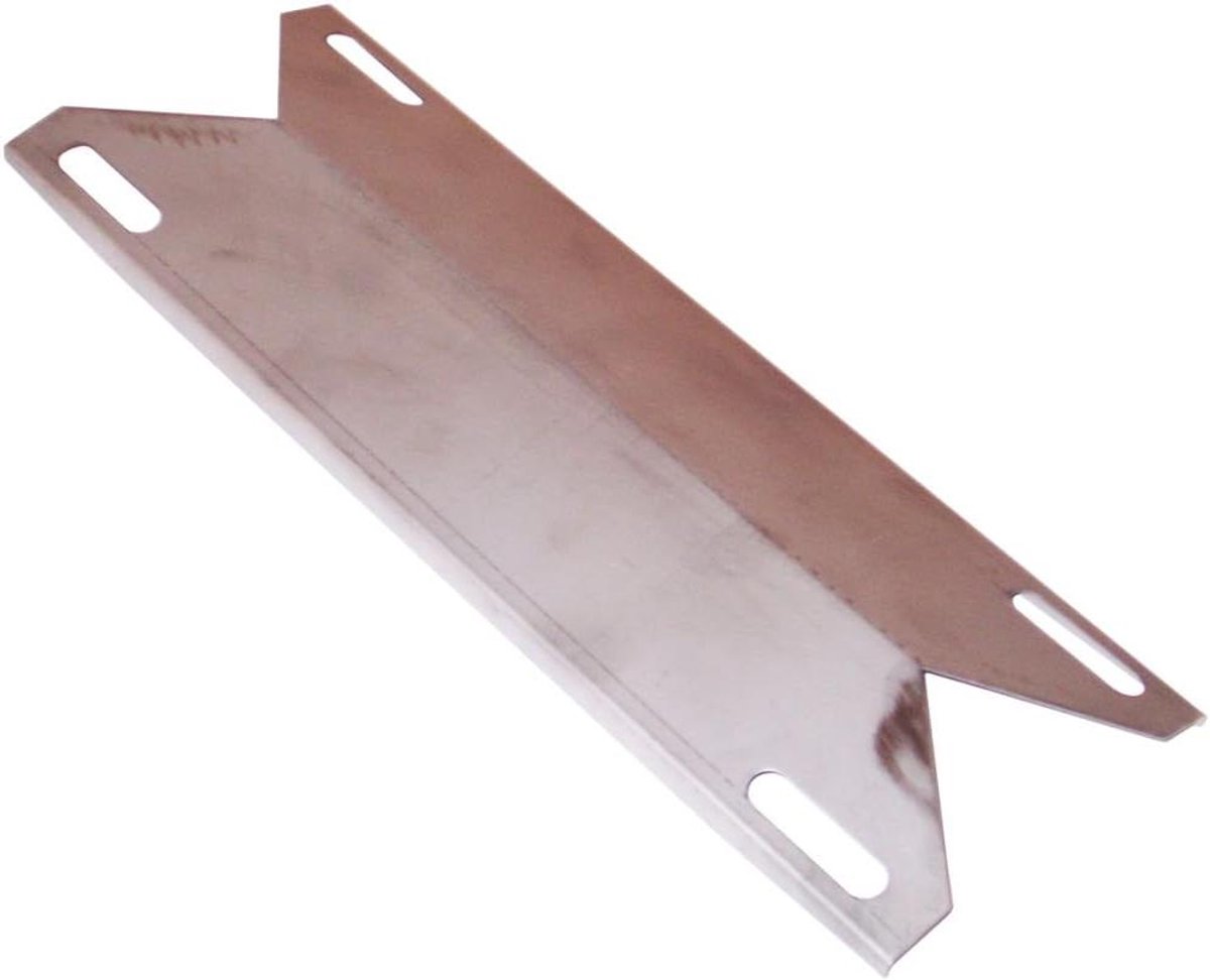 Warmteplaat RVS - Hitteplaat Grill - Barbecue Reparatie - Roestvrij Staal - 39x13 cm - Zilver