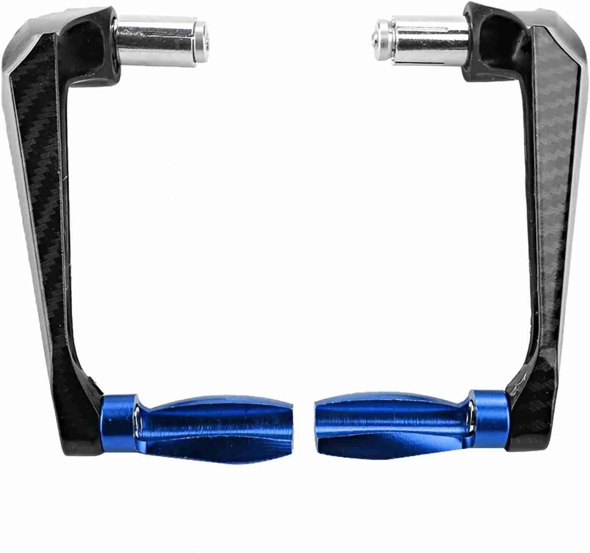 Motorfiets Stuurrembeschermer - Handbeschermers Motor - Remmen Beveiligen - CNC Aluminiumlegering - 7/8 Inch Diameter - Blauw