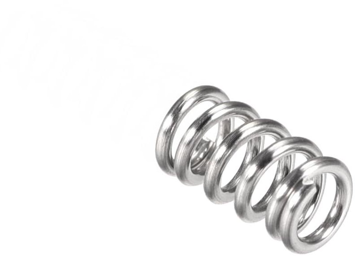 Drukveren Set - Trekveren Spoelen - Apparaten Repareren - 304 Roestvrij Staal - 1 mm Kabel 6 mm Buiten - Zilver
