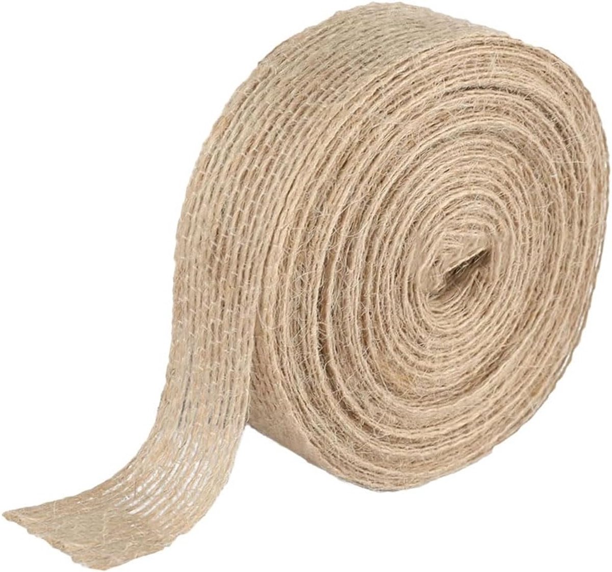 Vintage Jute Ribbon van 10 meter - 1.5 cm Breed voor DIY Creaties, Kerstdecoratie en Bruiloften