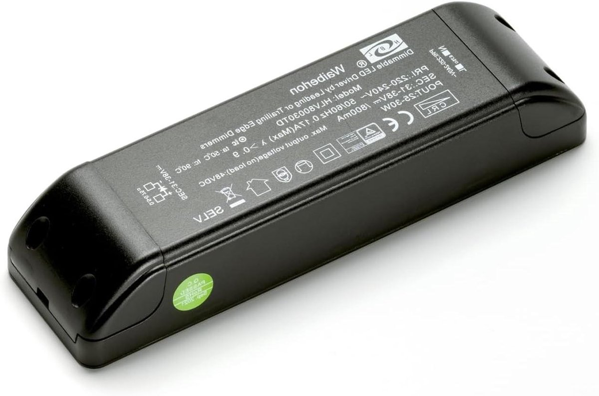 LED Driver - Stroomtransformator - Led Verlichting - Dimbaar - 157 x 28 x 45 mm - Wit