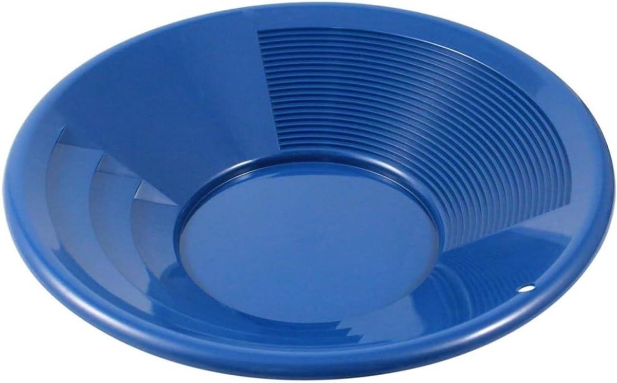 Gouden Pan - Plastic Pan - Goud Ziften - Twee Riffle Soorten - 14 Inch - Blauw