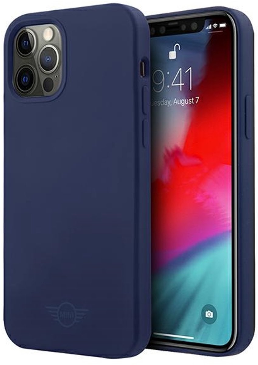 Mini MIHCP12LSLTNA iPhone 12 Pro Max 6,7" marineblauw/marineblauw hardcase siliconen toon-op-toon