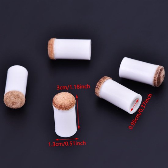 10 stuks Biljart Snooker Pool Cue Tip Reserveonderdelen Tackle Accessory 11 mm/13 mm — afbeelding 4