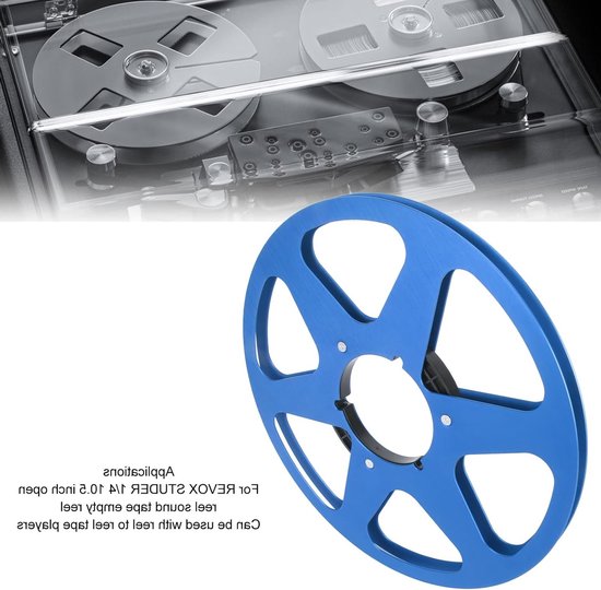 Lege 1/4 10.5 Inch Tape Reel met 6 Gaten, Universele Aluminium Opname Reel voor Geluidsbanden, Ideaal voor Nab en REVOX Studer, Perfect voor Audioproductie — afbeelding 4