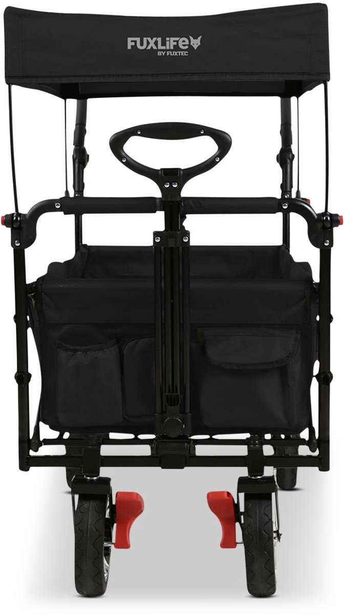 FUXLIFE by FUXTEC handkar FX-CT800 Comfort vouwbaar - Zwart - Transportwagen met zonnekap - Uitbreiding interieur — afbeelding 3