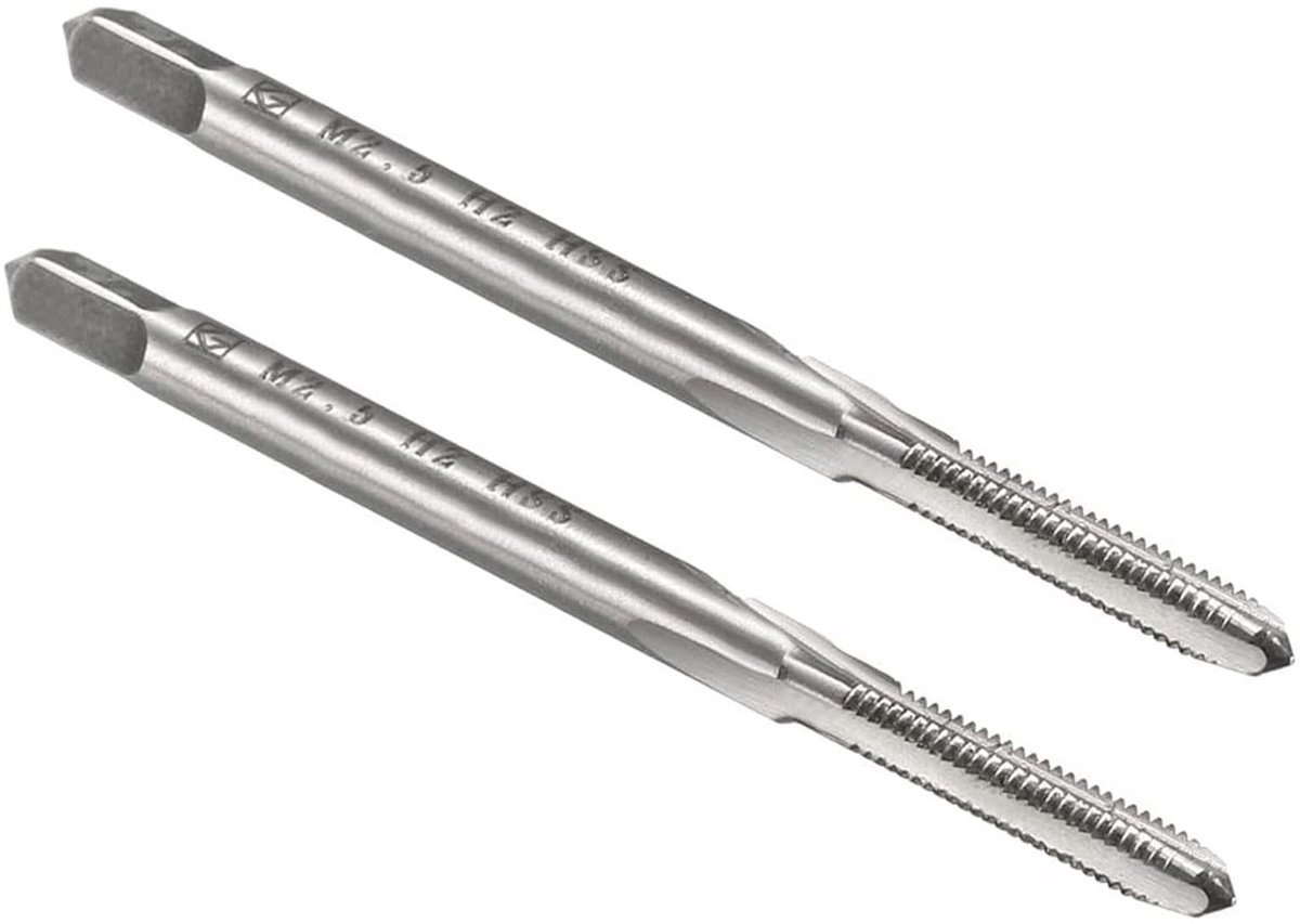 Allecto - Metrische Machine Tap - Klokken Horloges - Zilver - Draad Tikken - Geschikt voor Hout en Zachte Metalen - M2.5 x 0.45mm