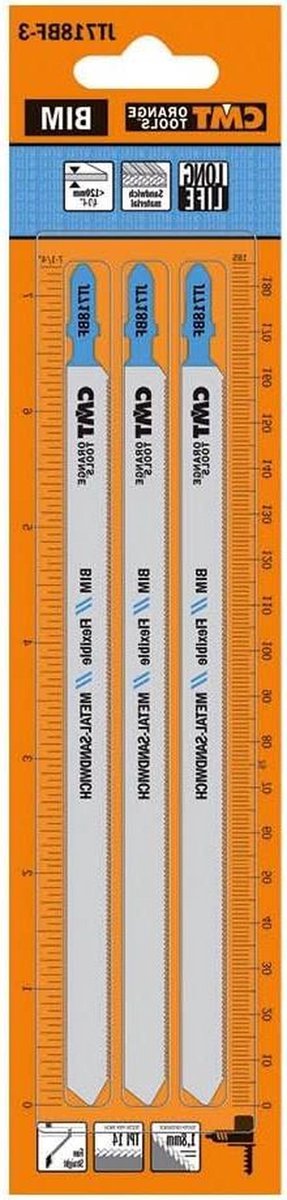 Decoupeerzaagbladen - Zaagbladen metaal - Metaal zagen - Bimetaal lange levensduur - 3 stuks - Zilver