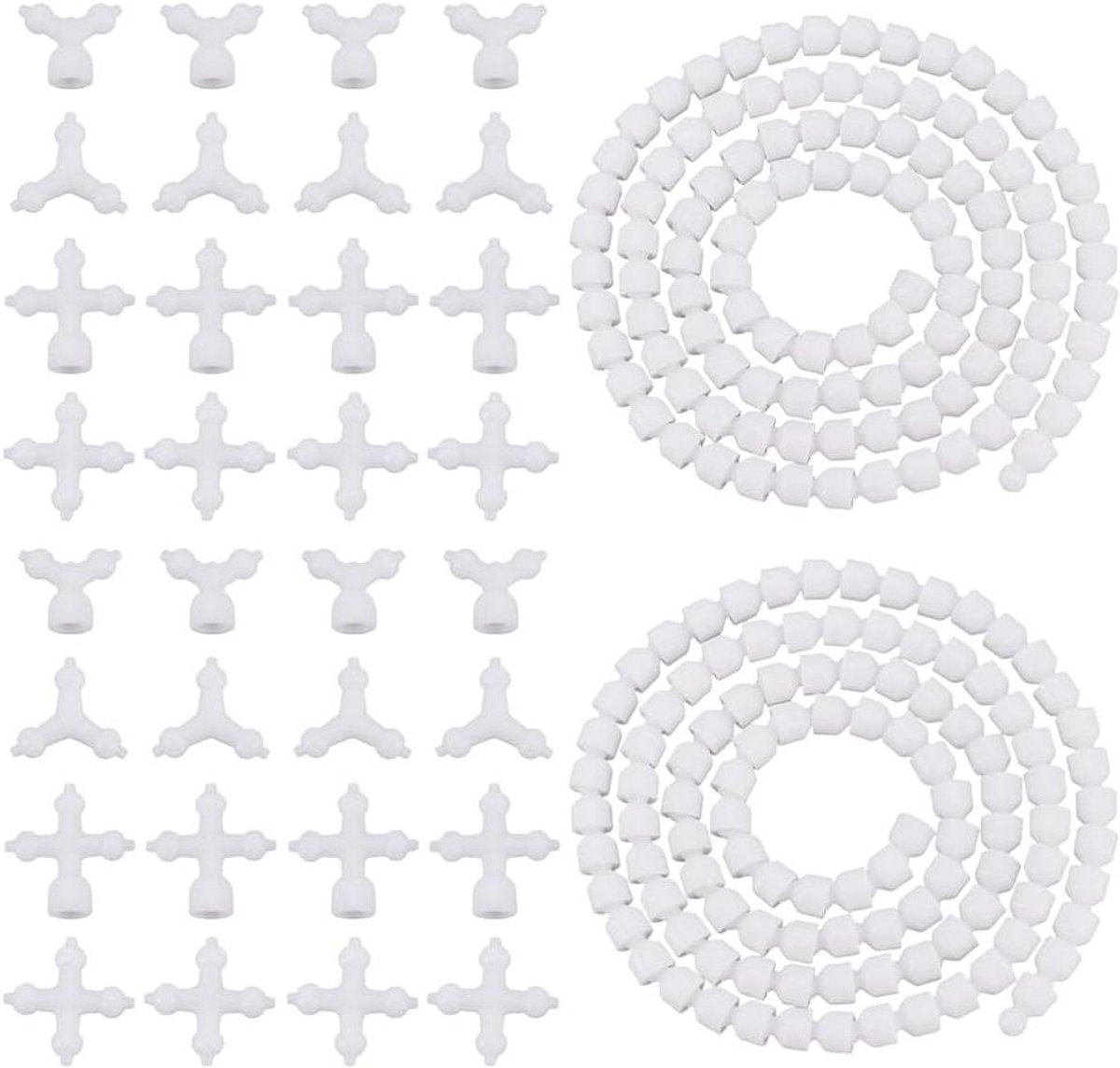 Poppenbeugels Skelet Frame - Bewegende Ledematen - Poppen Maken - Flexibele 360 Graden - 1 Meter - Wit