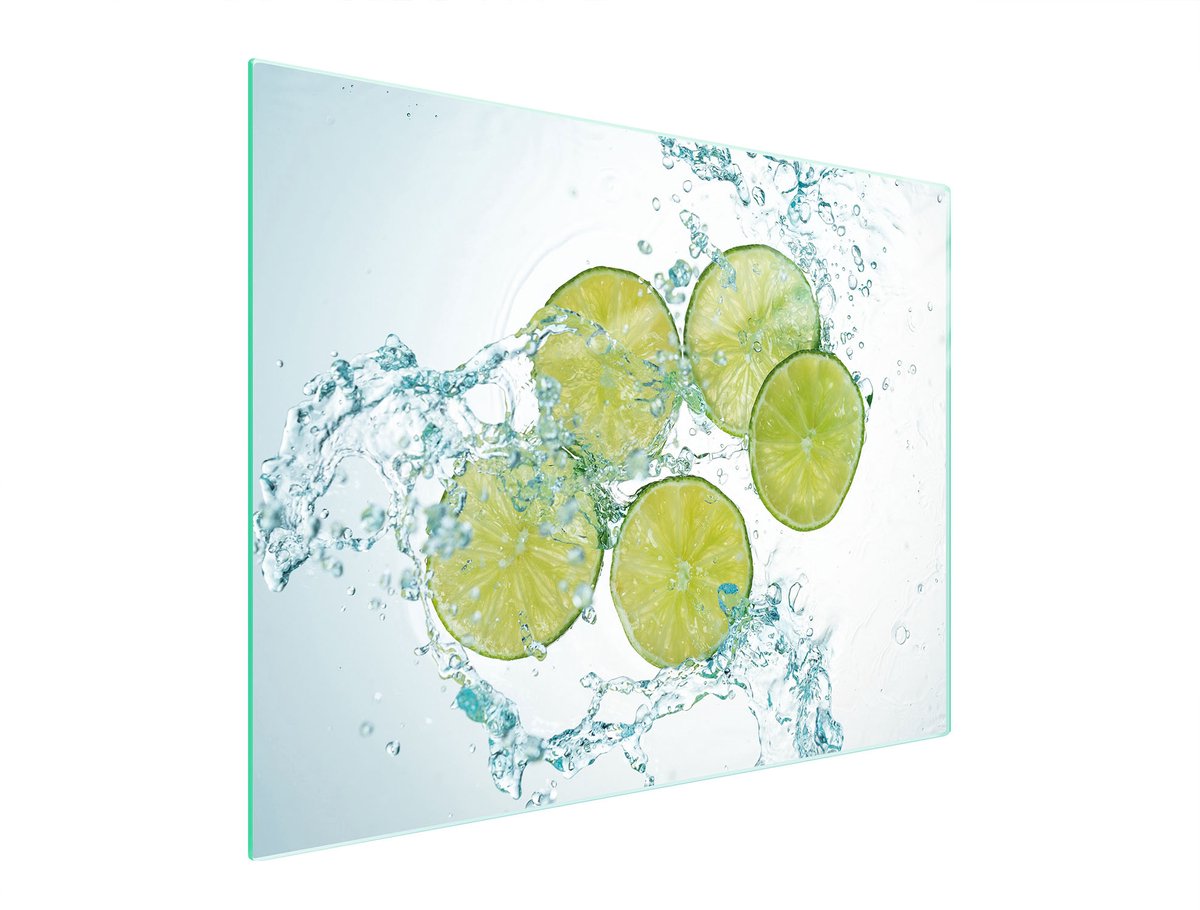 TMK ArtDeko - Snijplank - Glas - 52x40 cm - Limoengroen