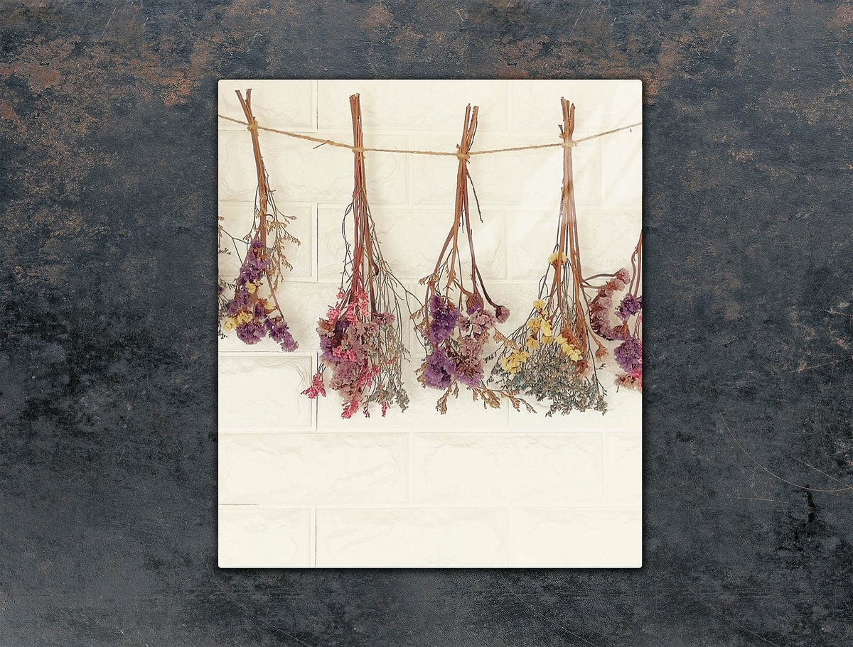 TMK ArtDeko Serie - Snijplank - Glas - 45x52 cm - Kleur Kwiaty
