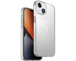 UNIQ Air Fender Serie - iPhone 14 Plus Hoes - Nude Transparant - Elegante Bescherming - Compatibel met Draadloos Opladen