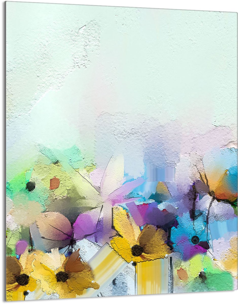TMK ArtDeko - Snijplank - Glas - 40x52 cm - Kwiaty