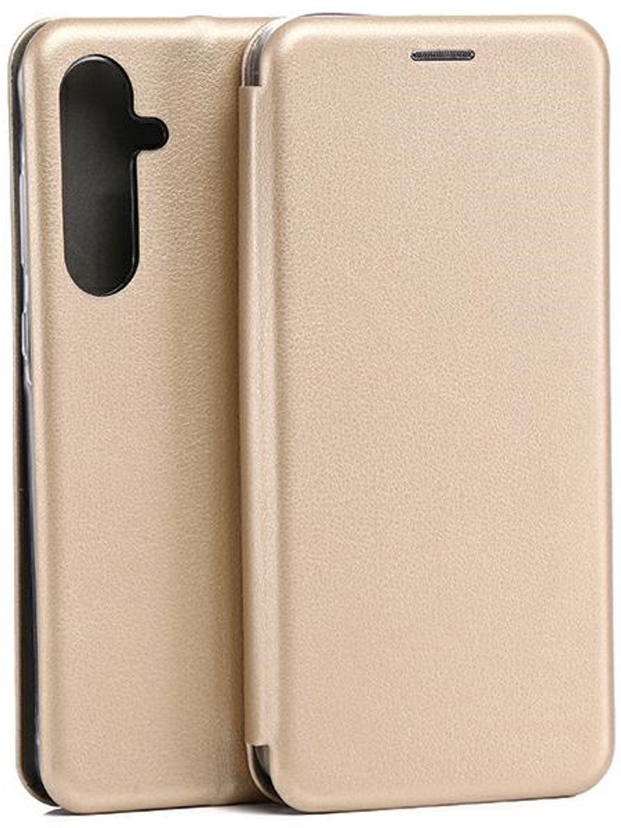 Beline - Book Magnetic Hoes - Samsung A55 - Goud - Magnetische Sluiting
