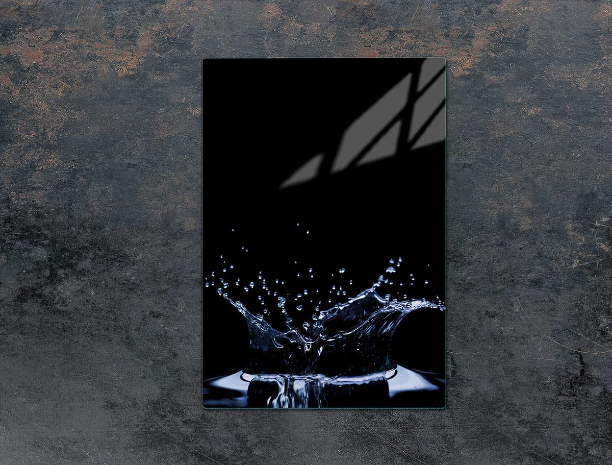 TMK ArtDeko Serie - Snijplank van glas - 35x52 cm - Waterprint - Hittebestendig - Veelkleurig