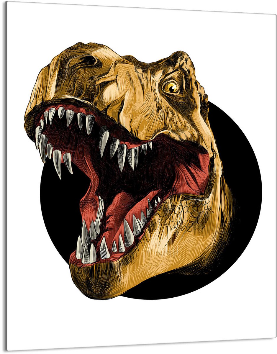 TMK ArtDeko - Snijplank - 40x52 cm - Glas - Dinozaur