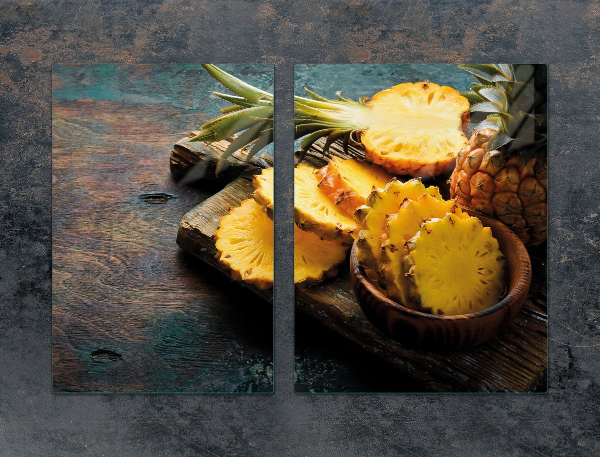 TMK ArtDeko - Snijplank - Veelkleurig - 75x52 cm - Ananas