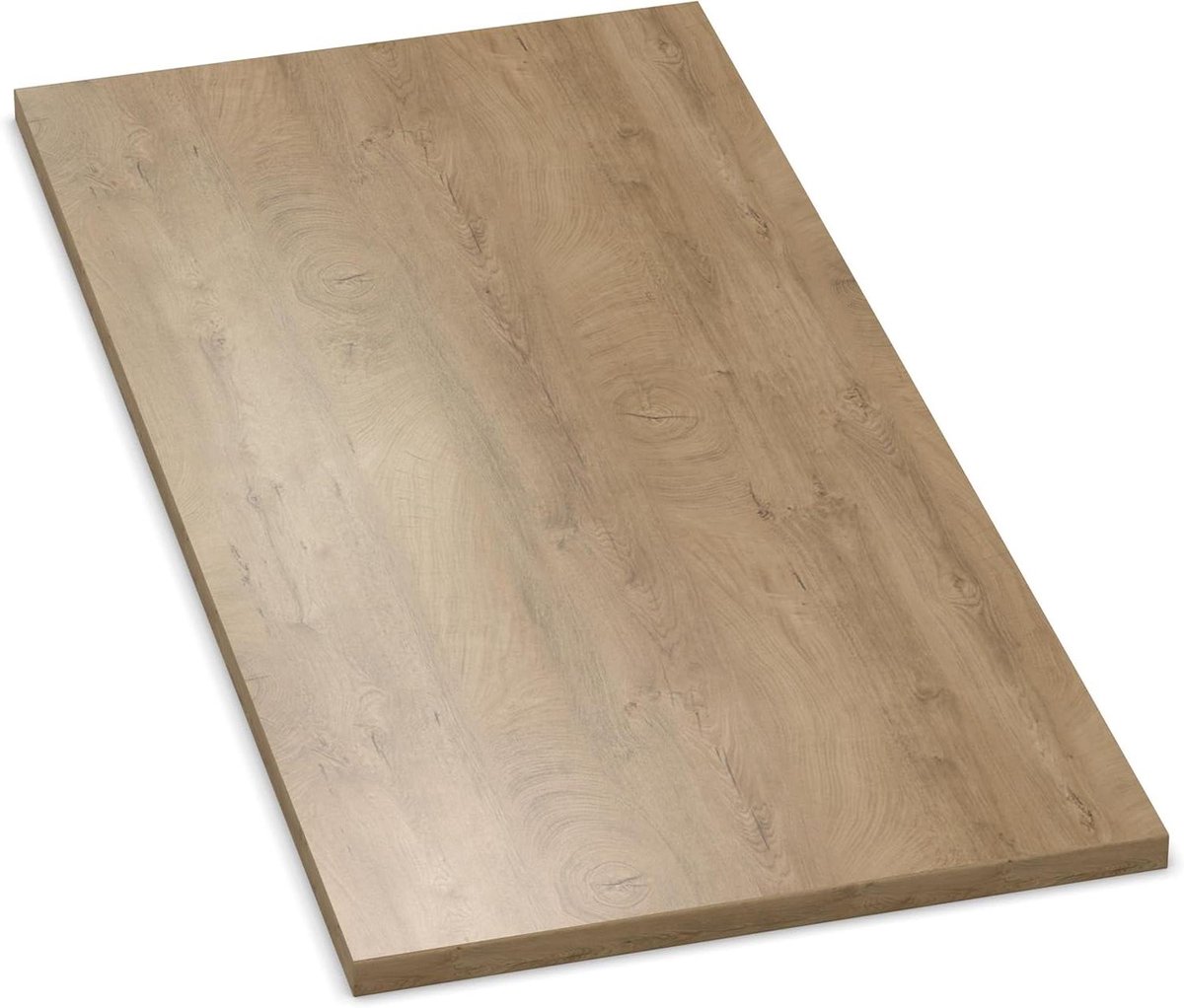 Tafelblad Eiken - Houten Plaat - Bureau Maken - Krasbestendig - 80x80 cm - Eiken