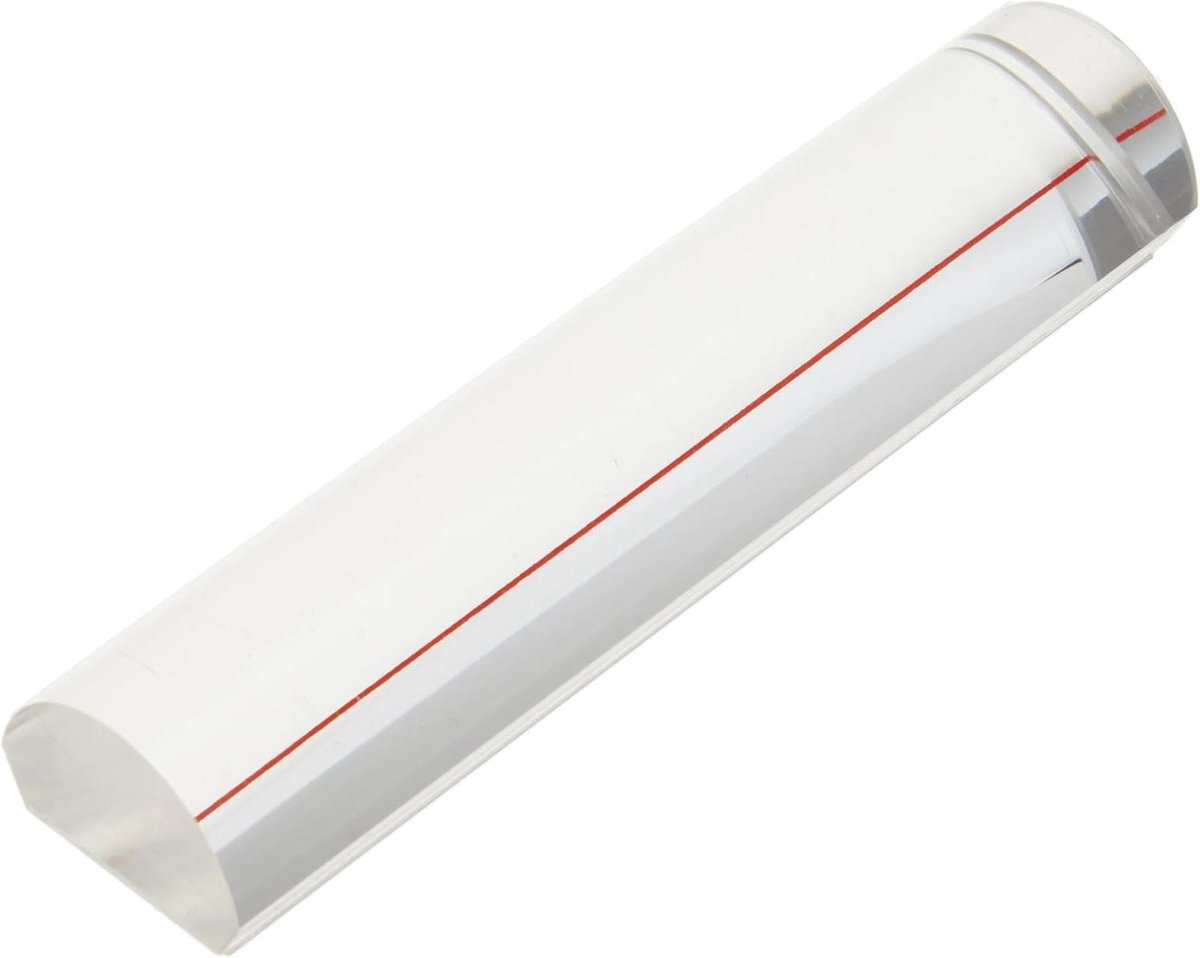 Vergrootliniaal - Leesliniaal - Tabellen Lezen - Vervormingsvrij Beeld - 122 x 26 mm - Wit