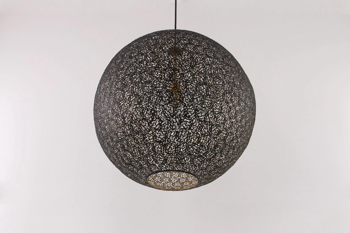 Freelight Hanglamp Oronero Ø 50 cm zwart-goud