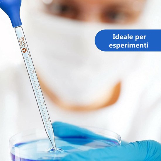 Dailygoods- Druppelpipet 2 x 10 ml - Glazen Pipet - Rubberen Zuiger van Dailygoods — afbeelding 5