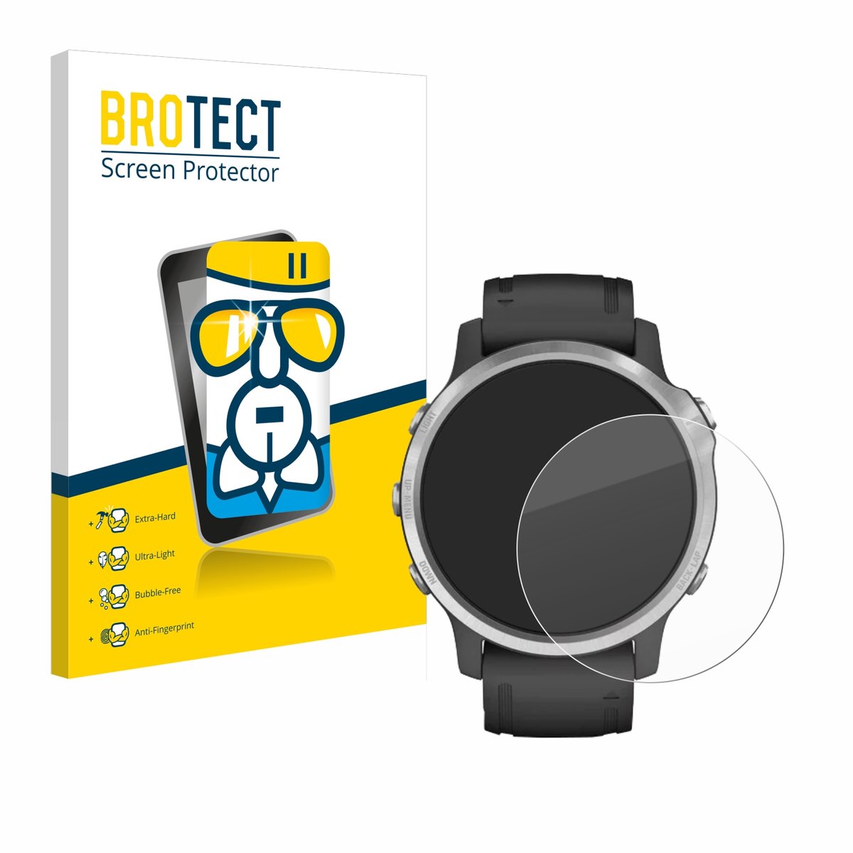 Screenprotector voor Garmin Fenix 6S / 6S Pro Beschermglas transparant