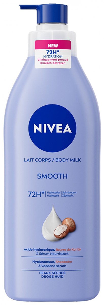 Nivea 72H Milde Hydraterende Body Lotion Droge Huid 400 ml