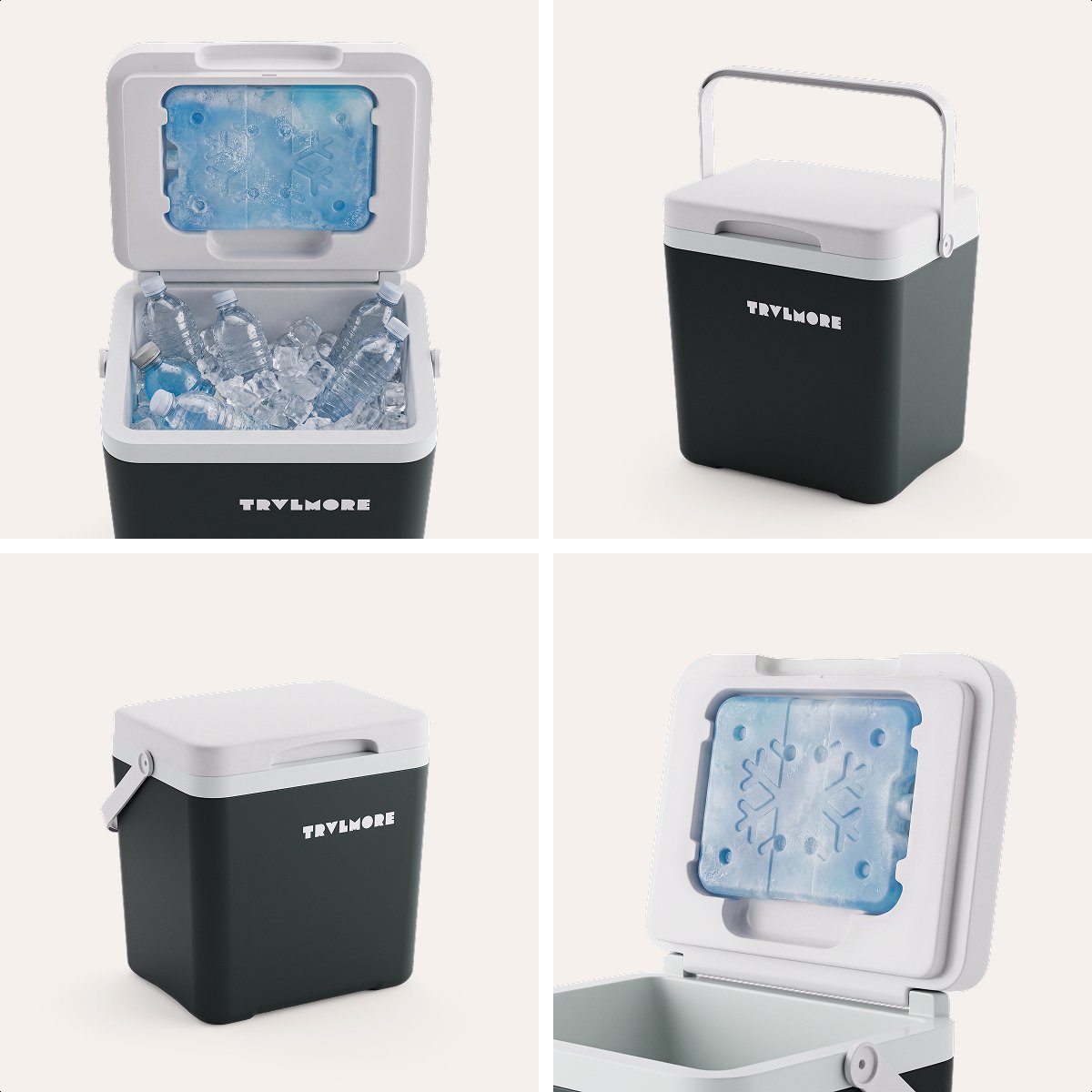 TRVLMORE Koelbox 7L - Frigobox - Inclusief Koelelement - Koelbox Klein - Antraciet – foto 8