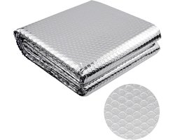 Isolatiefilm - Dikke Aluminium Luchtkussenfolie - Radiator - 5 m Aluminiumfolie - Extra Sterk - 60 cm Breed - Dubbelzijdige Aluminiumfolie - Isolatie Reflecterende Film voor Daken en Ramen