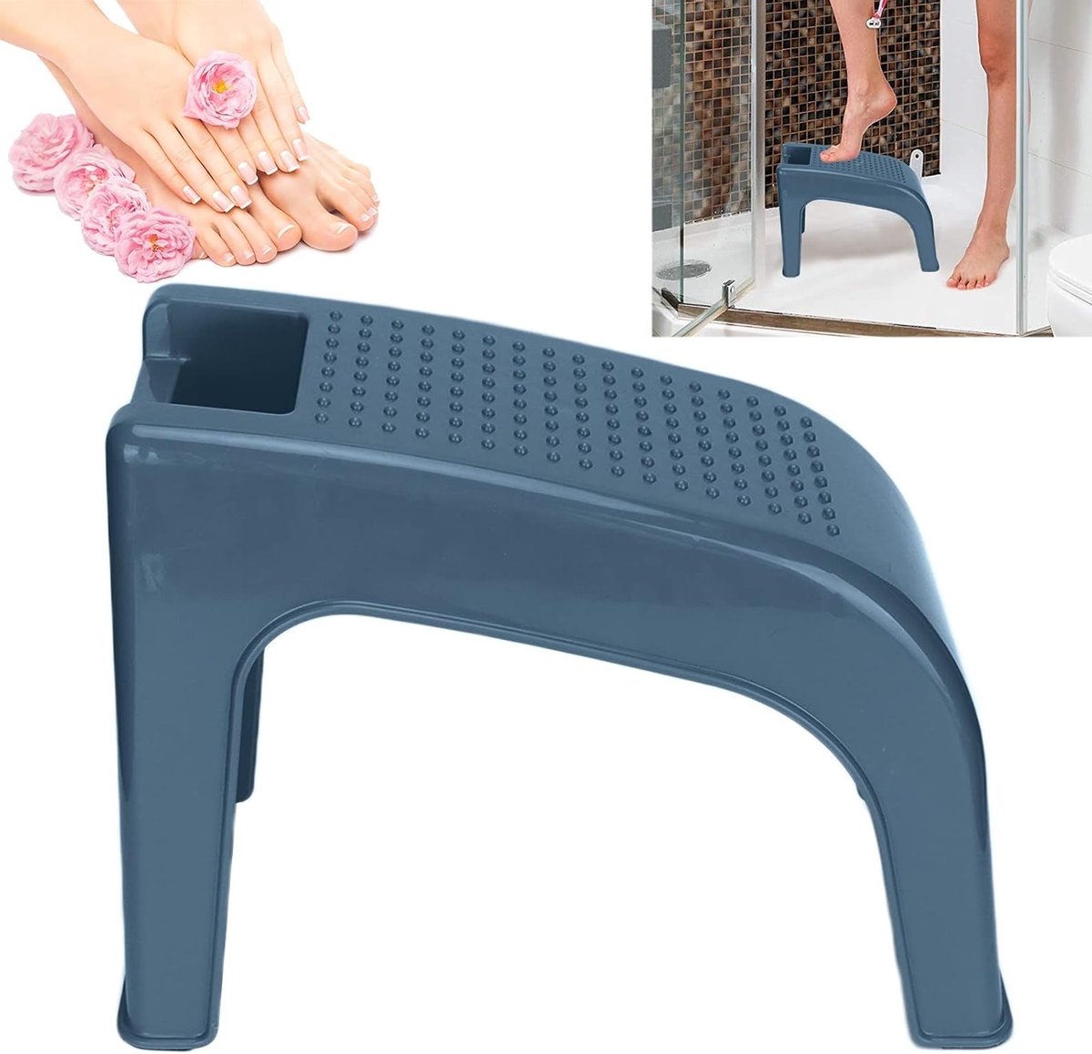 Voetsteun voor Pedicure en Manicure | Voetstandaard met Opbergvak en Antislip